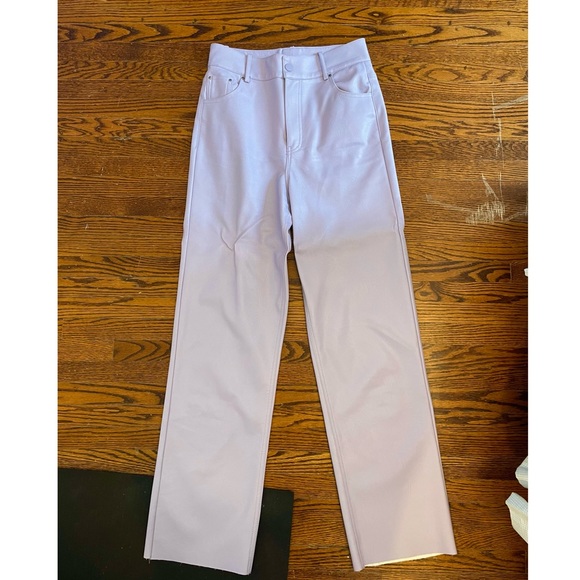 Zara mauve pleather pants - Picture 2 of 7